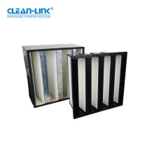 F6-F9 H10 H13 H14 PP/Fiberglass Combined HEPA Filter V Bank Filter